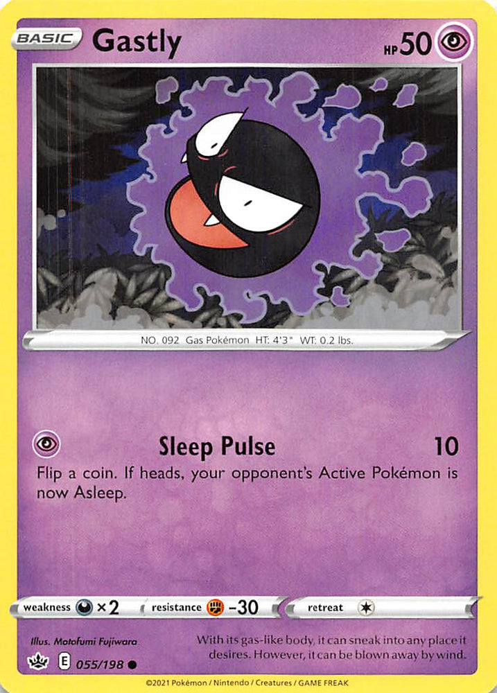 Gastly (055/198) [Sword & Shield: Chilling Reign] Pokémon