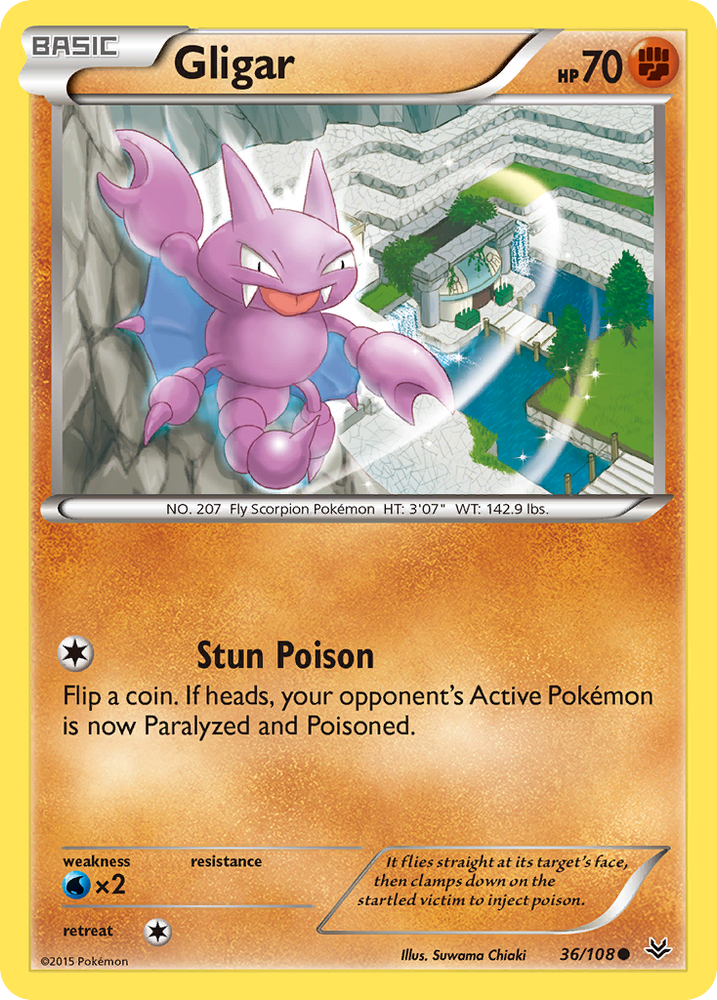 Gligar (36/108) [XY: Roaring Skies] Pokémon