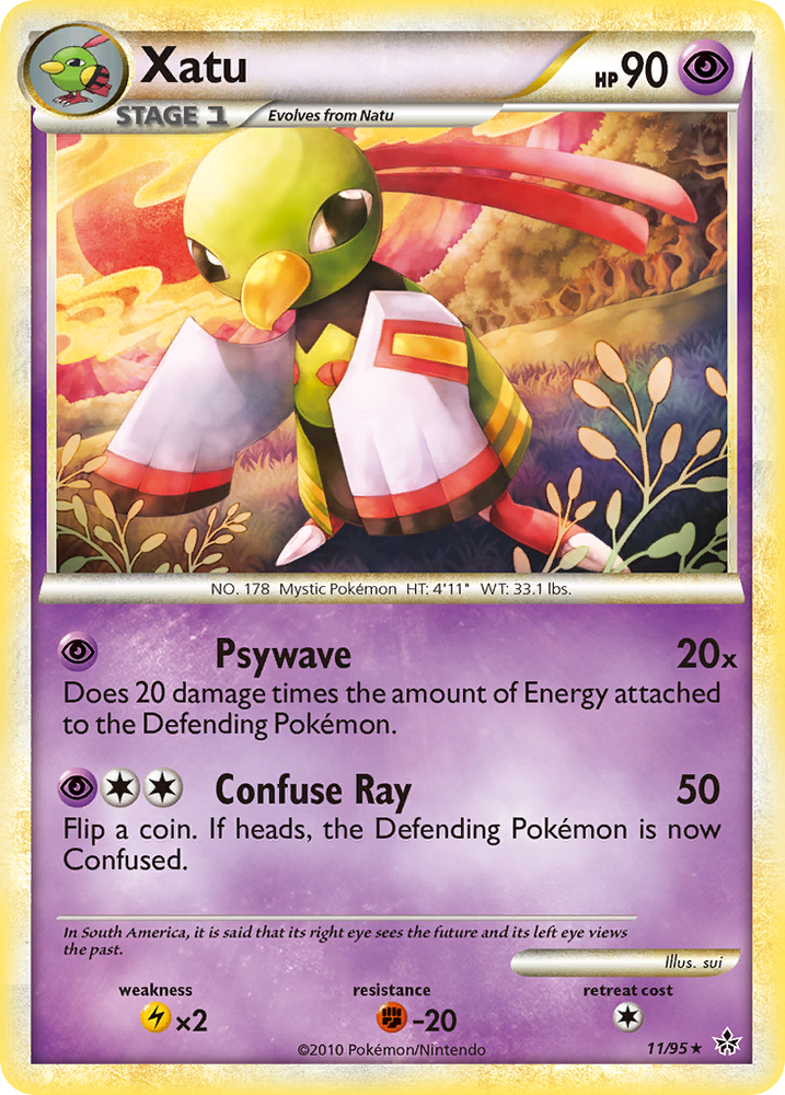 Xatu (11/95) [HeartGold & SoulSilver: Unleashed] Pokémon