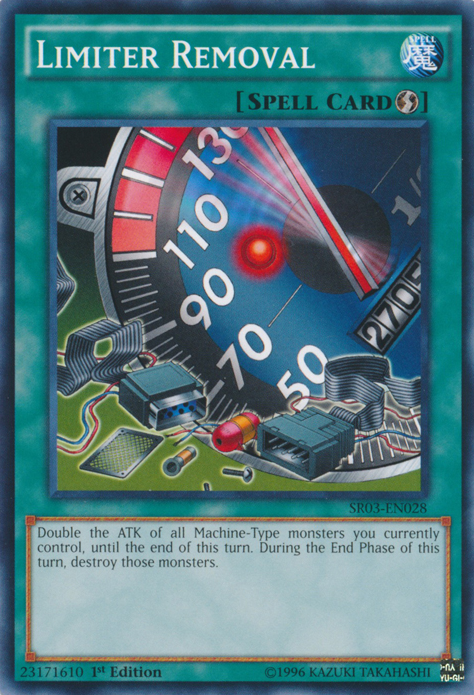 Limiter Removal [SR03-EN028] Common Yu-Gi-Oh!