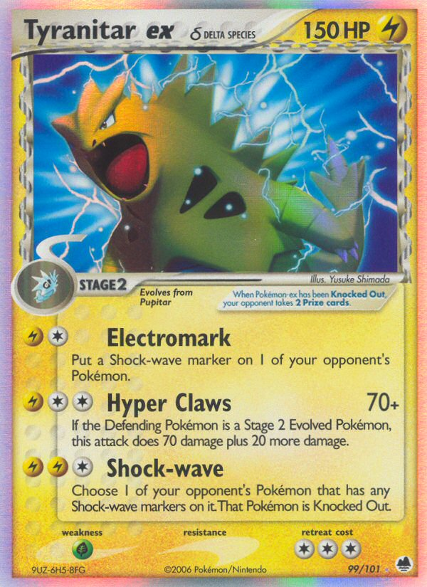 Tyranitar ex (99/101) (Delta Species) [EX: Dragon Frontiers] Pokémon
