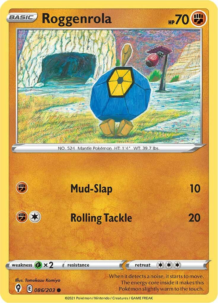 Roggenrola (086/203) [Sword & Shield: Evolving Skies] Pokémon