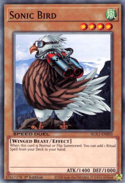 Sonic Bird [SGX1-ENE03] Common Yu-Gi-Oh!