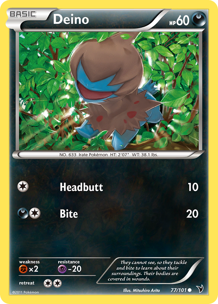 Deino (77/101) [Black & White: Noble Victories] Pokémon