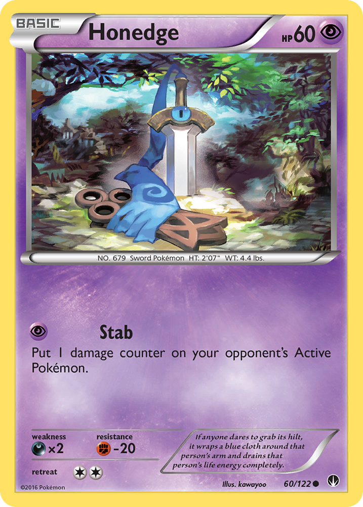 Honedge (60/122) [XY: BREAKpoint] Pokémon