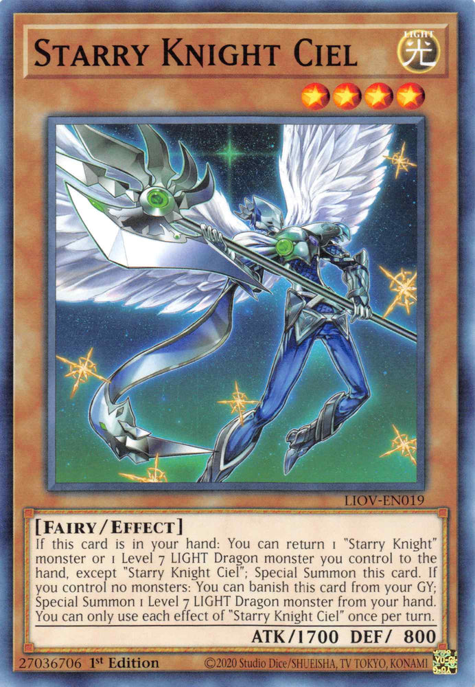 Starry Knight Ciel [LIOV-EN019] Common Yu-Gi-Oh!