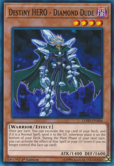 Destiny Hero - Diamond Dude [LEHD-ENA06] Common Yu-Gi-Oh!