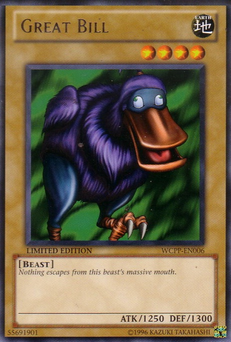 Great Bill [WCPP-EN006] Rare Yu-Gi-Oh!