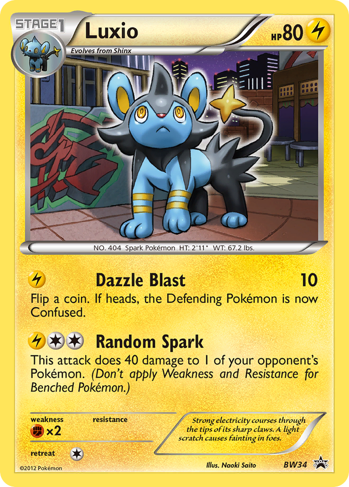 Luxio (BW34) [Black & White: Black Star Promos] Pokémon