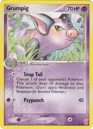 Grumpig (3/12) [EX: Trainer Kit 2 - Plusle] Pokémon