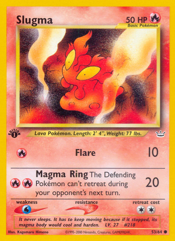 Slugma (53/64) [Neo Revelation 1st Edition] Pokémon