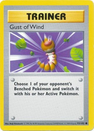 Gust of Wind (93/102) [Base Set Shadowless Unlimited] Pokémon