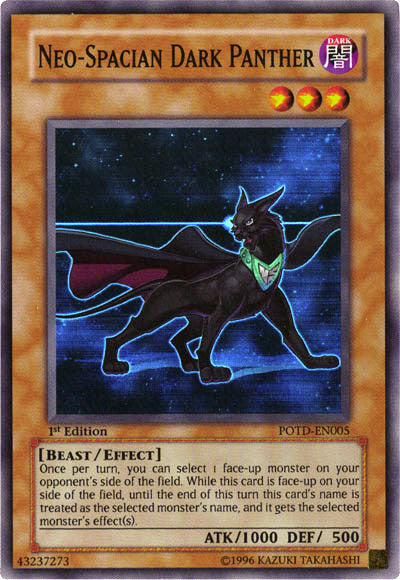 Neo-Spacian Dark Panther [POTD-EN005] Super Rare Yu-Gi-Oh!