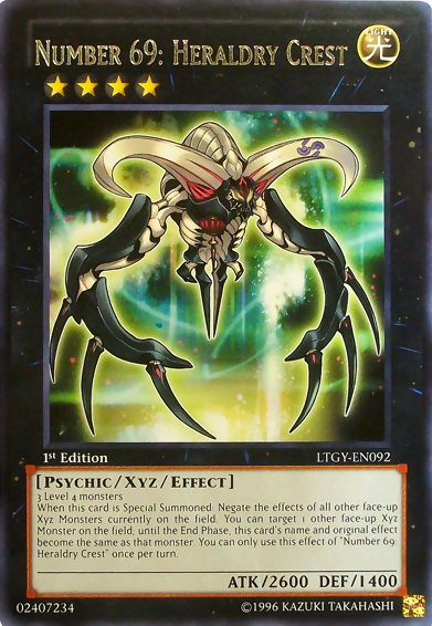 Number 69: Heraldry Crest [LTGY-EN092] Rare Yu-Gi-Oh!
