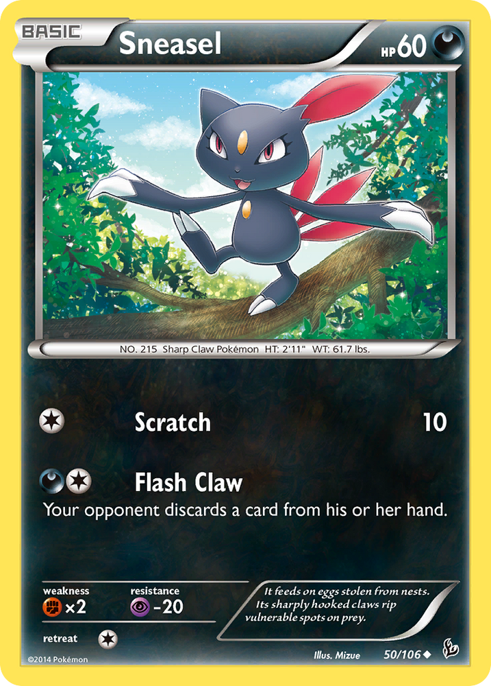 Sneasel (50/106) [XY: Flashfire] Pokémon