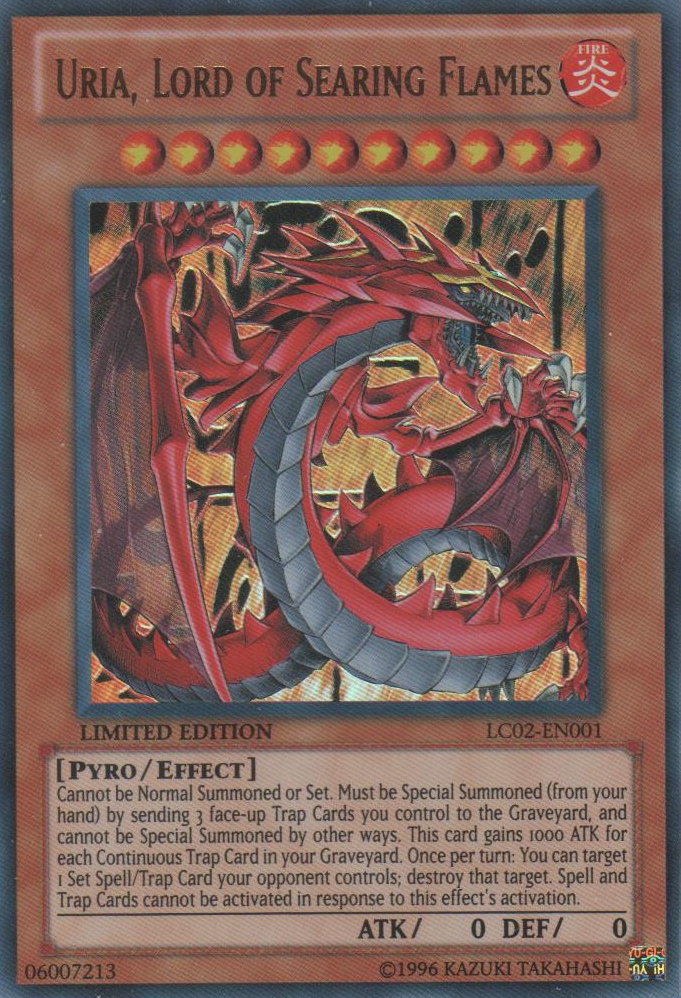 Uria, Lord of Searing Flames [LC02-EN001] Ultra Rare Yu-Gi-Oh!