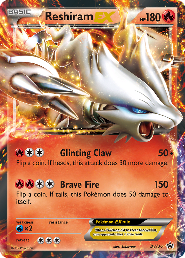 Reshiram EX (BW36) [Black & White: Black Star Promos] Pokémon