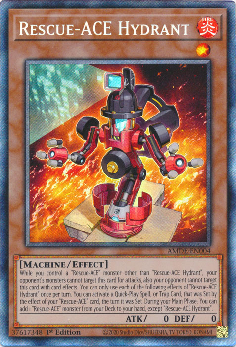 Rescue-ACE Hydrant [AMDE-EN004] Collector's Rare Yu-Gi-Oh!