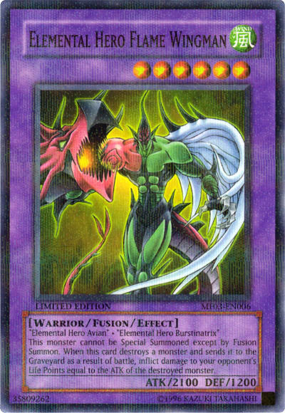 Elemental Hero Flame Wingman [MF03-EN006] Parallel Rare Yu-Gi-Oh!