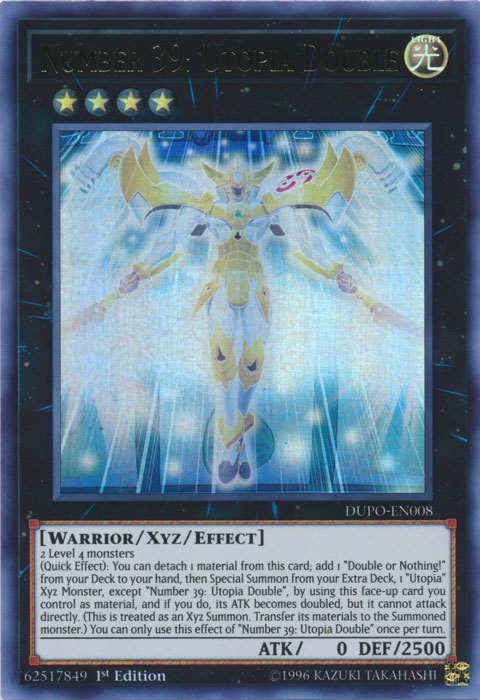 Number 39: Utopia Double [DUPO-EN008] Ultra Rare Yu-Gi-Oh!