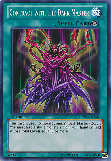 Contract with the Dark Master [LCYW-EN128] Common Yu-Gi-Oh!