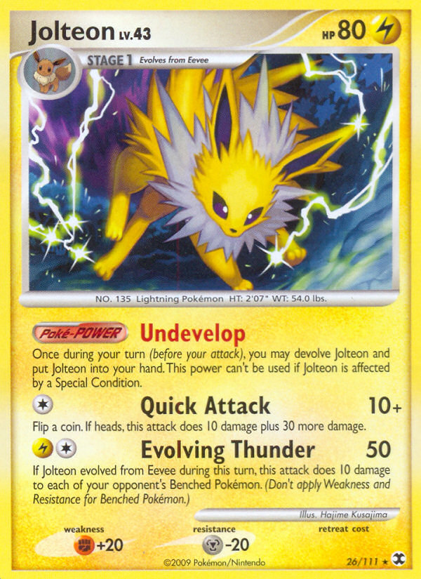 Jolteon (26/111) [Platinum: Rising Rivals] Pokémon