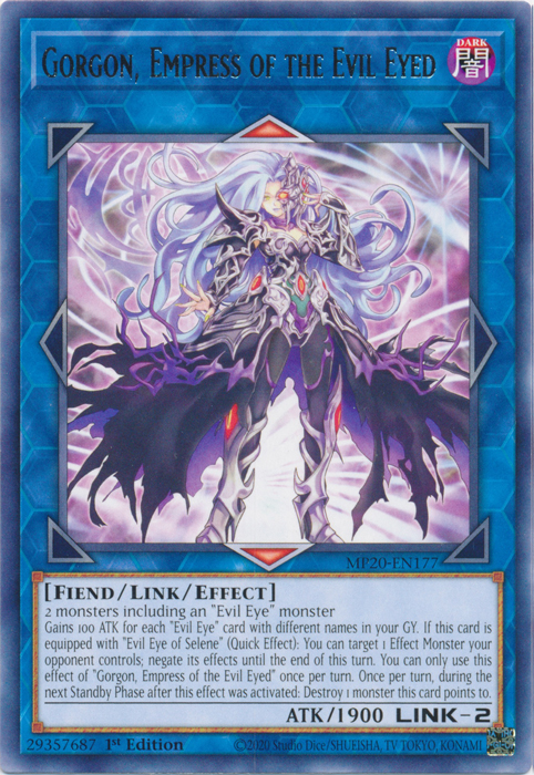 Gorgon, Empress of the Evil Eyed [MP20-EN177] Rare Yu-Gi-Oh!