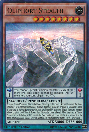 Qliphort Stealth [MP15-EN210] Ultra Rare Yu-Gi-Oh!