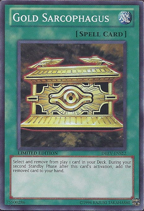 Gold Sarcophagus [DREV-ENSE2] Super Rare Yu-Gi-Oh!