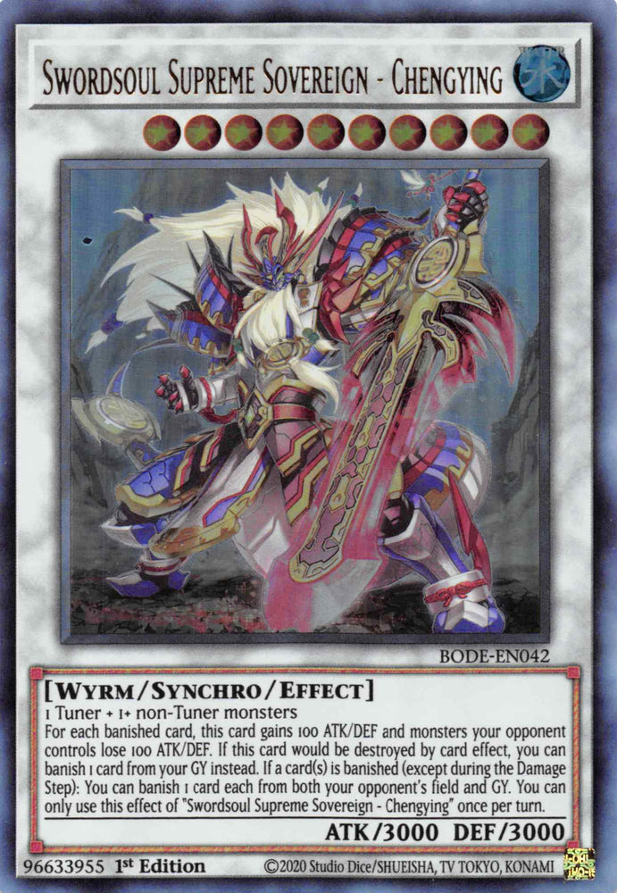 Swordsoul Supreme Sovereign - Chengying [BODE-EN042] Ultra Rare Yu-Gi-Oh!
