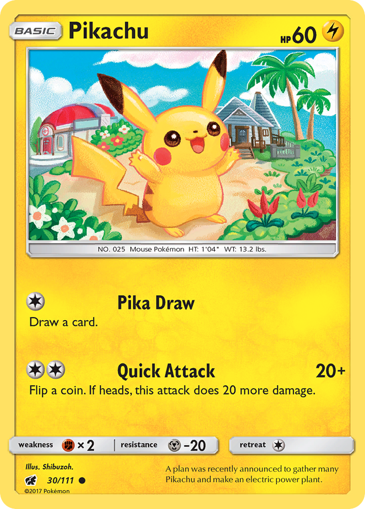 Pikachu (30/111) [Sun & Moon: Crimson Invasion] Pokémon