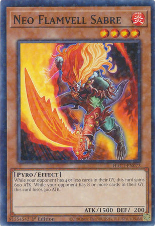 Neo Flamvell Sabre (Duel Terminal) [HAC1-EN073] Parallel Rare Yu-Gi-Oh!