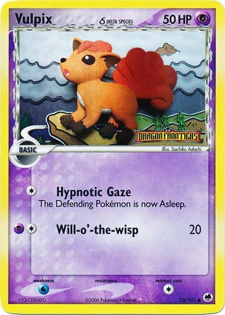 Vulpix (70/101) (Delta Species) (Stamped) [EX: Dragon Frontiers] Pokémon