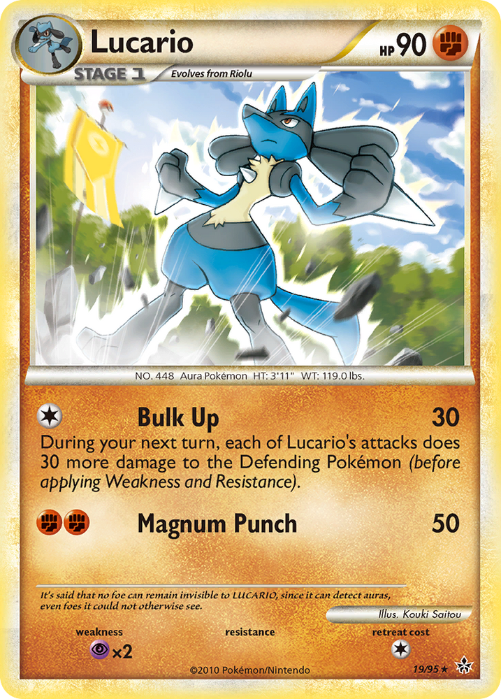 Lucario (19/95) [HeartGold & SoulSilver: Unleashed] Pokémon