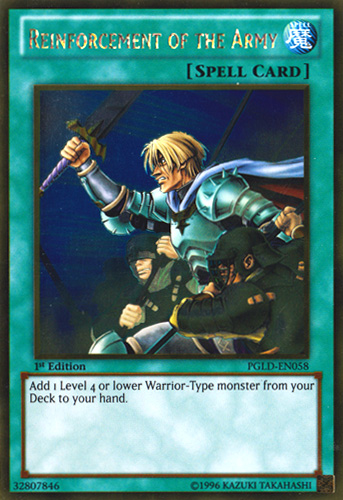 Reinforcement of the Army [PGLD-EN058] Gold Rare Yu-Gi-Oh!