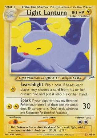 Light Lanturn (23/105) [Neo Destiny Unlimited] Pokémon