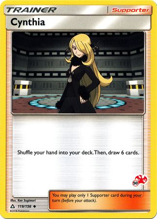 Cynthia (119/156) (Charizard Stamp #50) [Battle Academy 2020] Pokémon