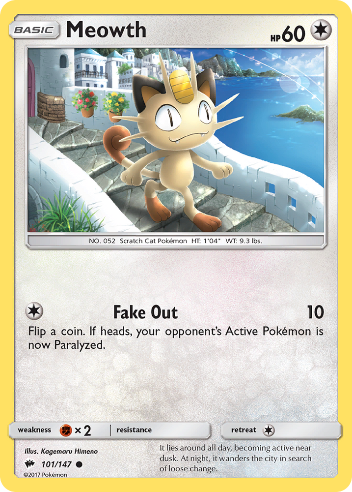 Meowth (101/147) [Sun & Moon: Burning Shadows] Pokémon