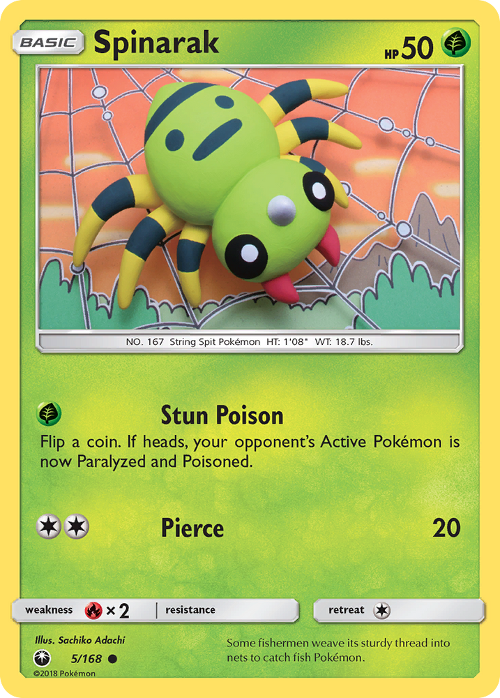 Spinarak (5/168) [Sun & Moon: Celestial Storm] Pokémon