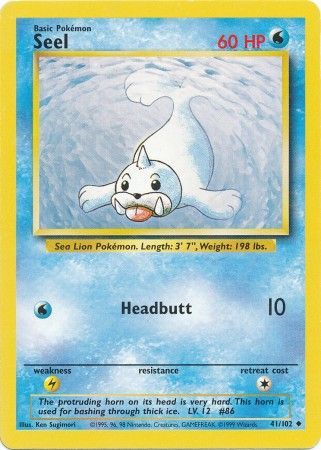 Seel (41/102) [Base Set Unlimited] Pokémon