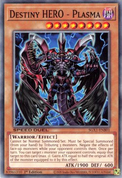 Destiny HERO - Plasma [SGX1-ENB01] Common Yu-Gi-Oh!