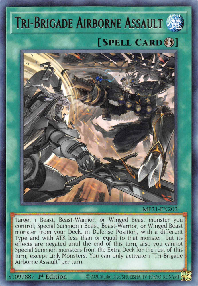 Tri-Brigade Airborne Assault [MP21-EN202] Rare Yu-Gi-Oh!