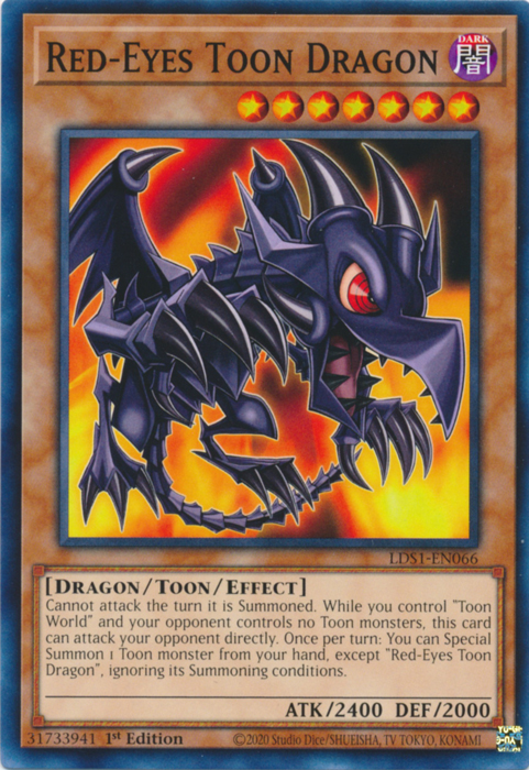 Red-Eyes Toon Dragon [LDS1-EN066] Common Yu-Gi-Oh!