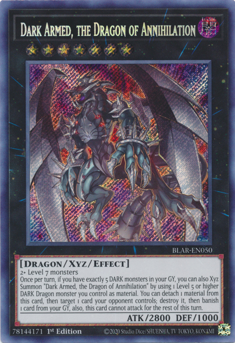 Dark Armed, the Dragon of Annihilation [BLAR-EN050] Secret Rare Yu-Gi-Oh!