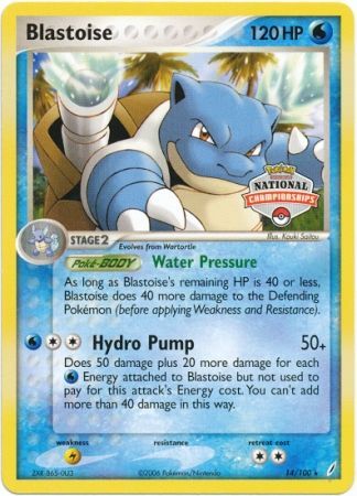 Blastoise (14/100) (National Championship Promo) [EX: Crystal Guardians] Pokémon