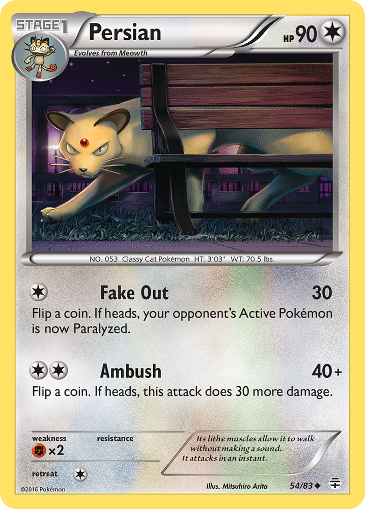 Persian (54/83) [XY: Generations] Pokémon