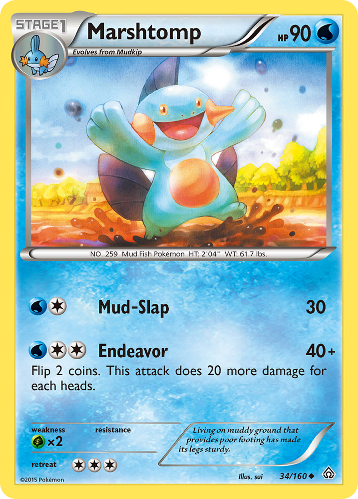 Marshtomp (34/160) [XY: Primal Clash] Pokémon