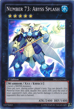 Number 73: Abyss Splash [DRLG-EN040] Super Rare Yu-Gi-Oh!