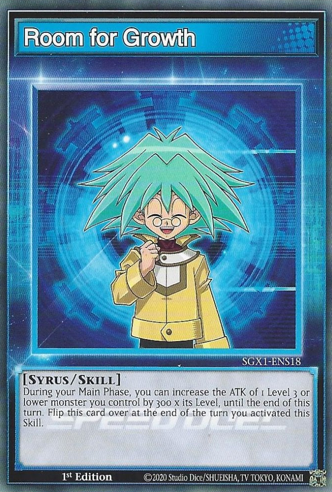 Room for Growth [SGX1-ENS18] Common Yu-Gi-Oh!