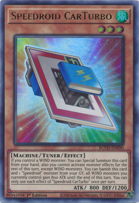 Speedroid CarTurbo [ROTD-EN090] Ultra Rare Yu-Gi-Oh!